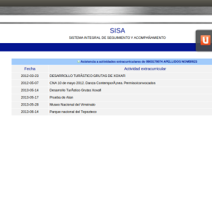 Proyectos CIDIE - Desarrollo de Software SISA