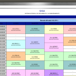 Proyectos CIDIE - Desarrollo de Software SISA Horarios